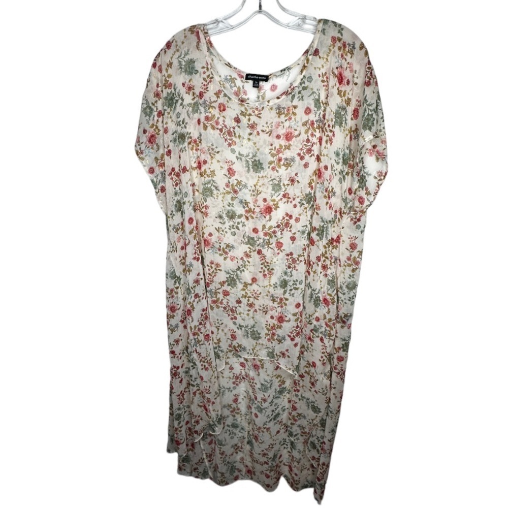Cha Cha Vente Sheer High Low Dress‎ Cover-Up